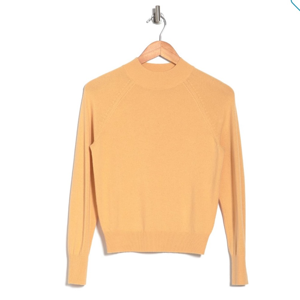everlane cashmere mockneck sweater